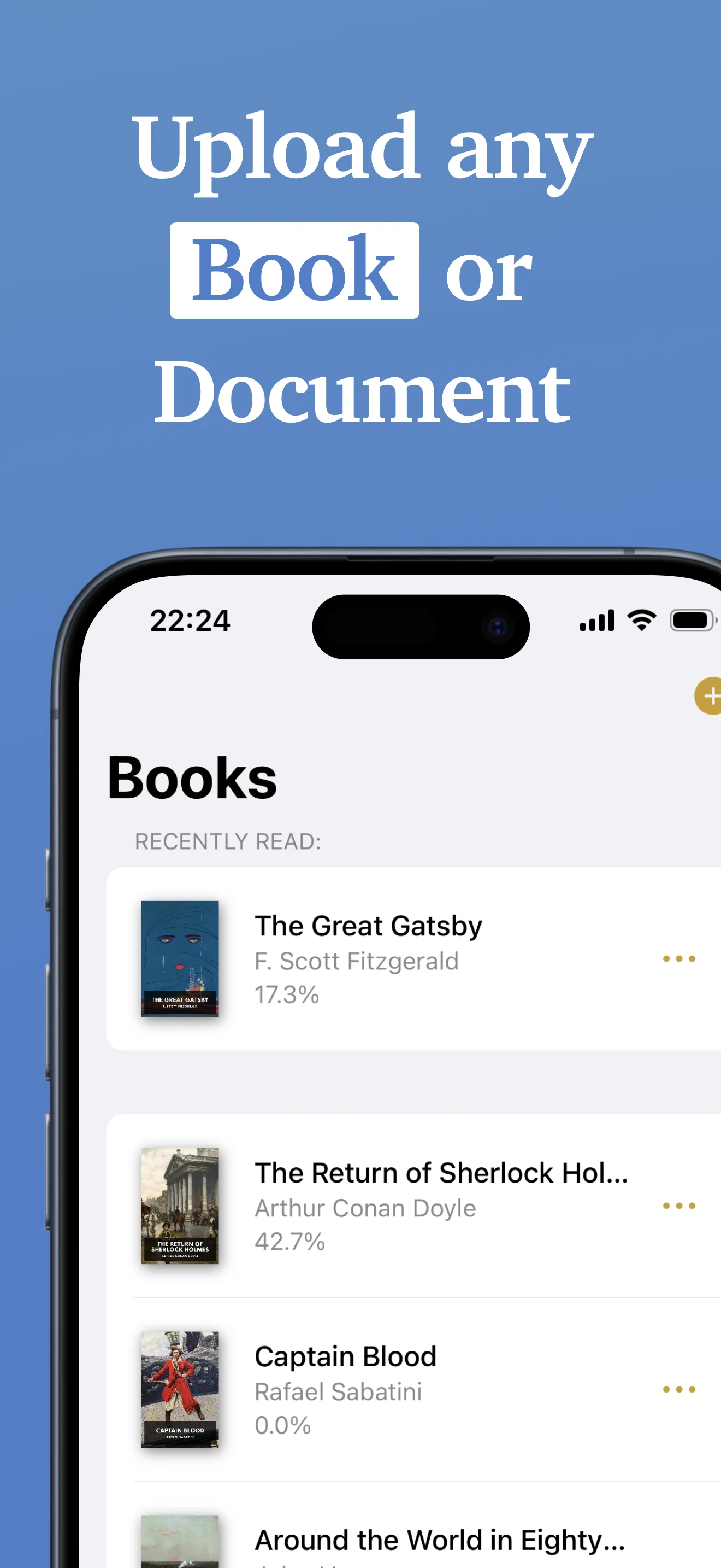 Upload any book or document